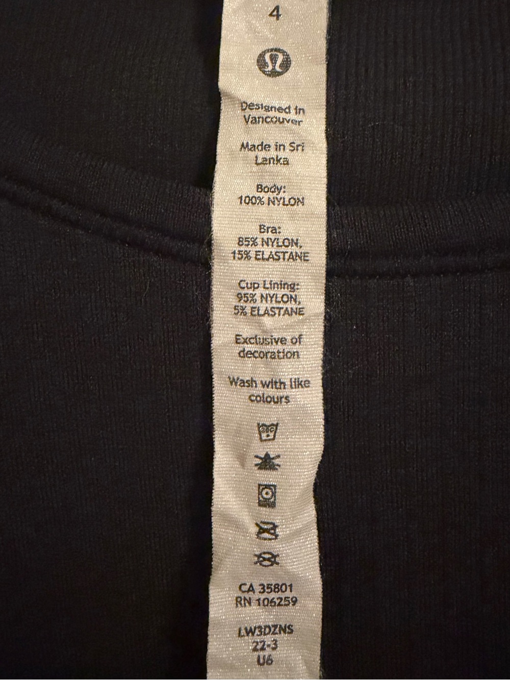 Lulu Lemon Compression Cropped Ribbed Top - Picture 3 of 3